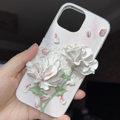Rose Duo Decoden Cream Glue Phone Case For Any Phone Models