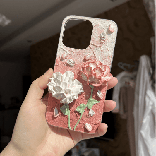 Rose Duo Decoden Cream Glue Phone Case For Any Phone Models