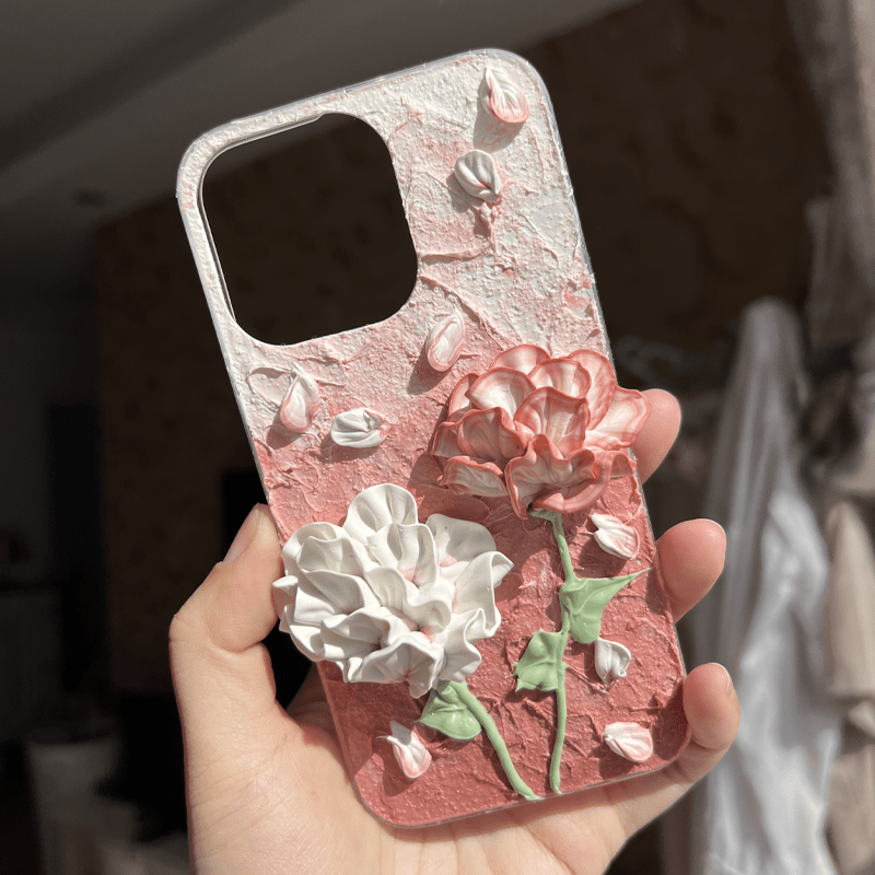 Rose Duo Decoden Cream Glue Phone Case For Any Phone Models