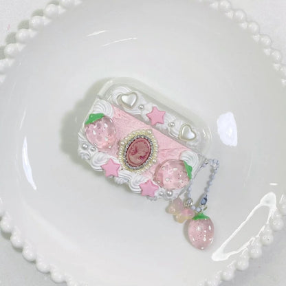Baroque Strawberry Decoden Cream Glue AirPods Case