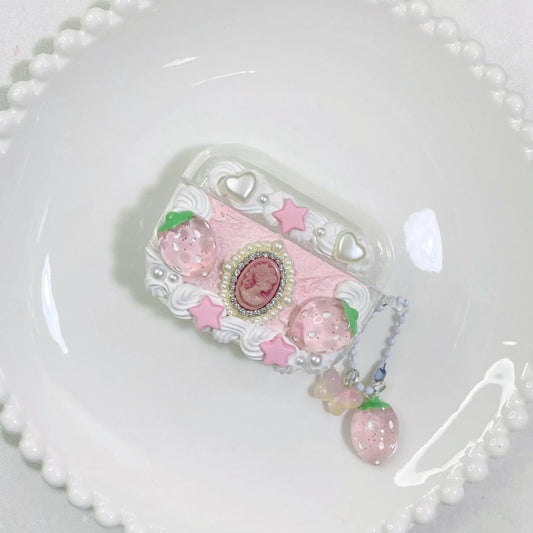 Baroque Strawberry Decoden Cream Glue AirPods Case