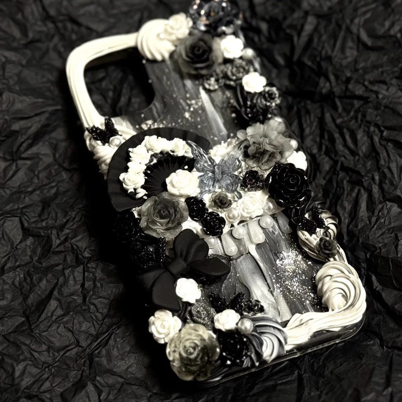 Baroque Vintage Decoden Cream Glue Phone Case For Any Phone Models