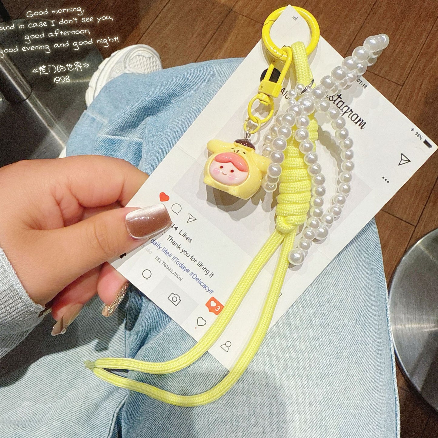 New cute three-dimensional multi-girl Sanrio doll keychain lanyard ins sweet cartoon bag pendant accessories