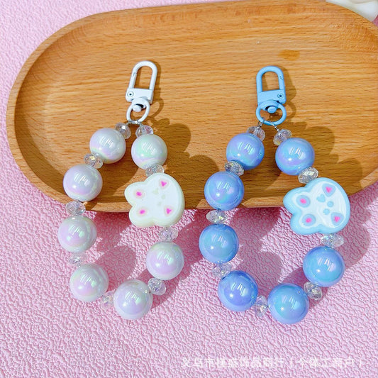 New Ma Beizhu acrylic cartoon bunny keychain pendant DIY student schoolbag pendant girlfriend same style