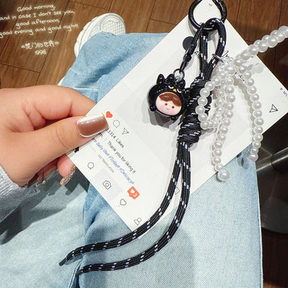 New cute three-dimensional multi-girl Sanrio doll keychain lanyard ins sweet cartoon bag pendant accessories