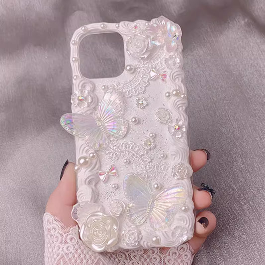 Fairy Lace Decoden Cream Glue Phone Case For Any Phone Models