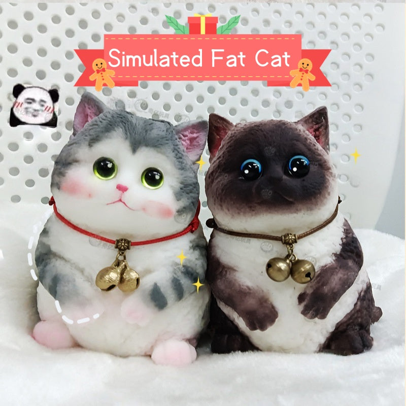 Large Realistic Cat Soft Silicone Squeezable Toy - Stress Relief Toy (Christmas Hot Sale)