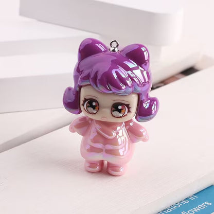 Original electroplating vitality girl tide play jewelry pendant keychain bag pendant