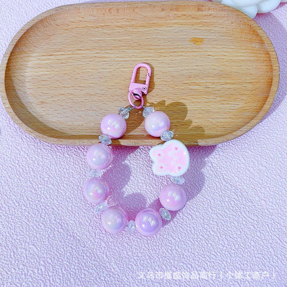 New Ma Beizhu acrylic cartoon bunny keychain pendant DIY student schoolbag pendant girlfriend same style