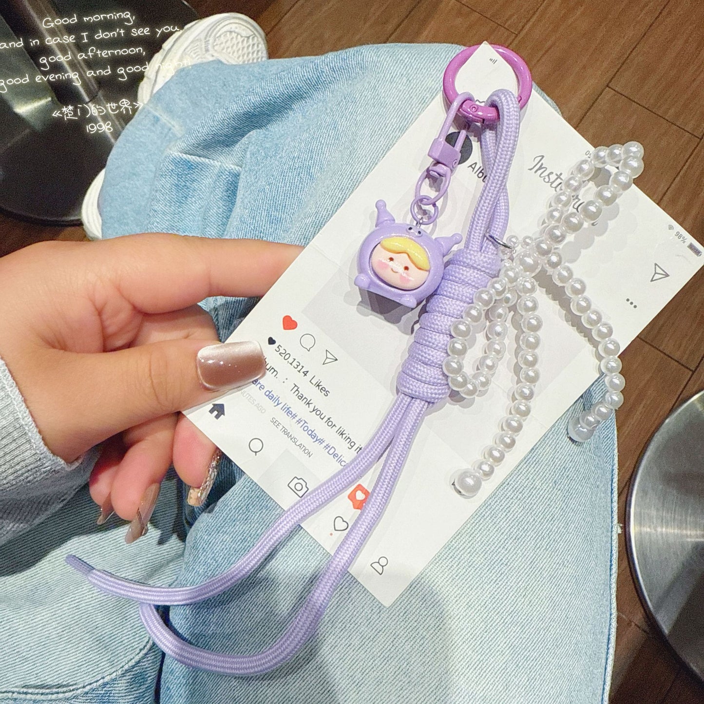 New cute three-dimensional multi-girl Sanrio doll keychain lanyard ins sweet cartoon bag pendant accessories