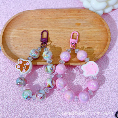 New Ma Beizhu acrylic cartoon bunny keychain pendant DIY student schoolbag pendant girlfriend same style