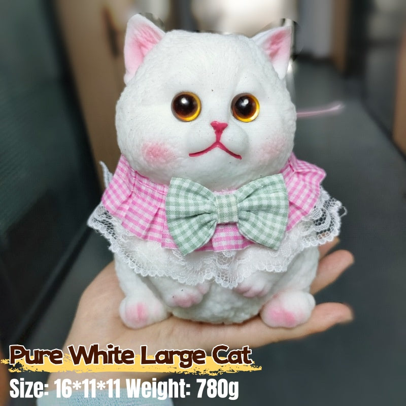 Large Realistic Cat Soft Silicone Squeezable Toy - Stress Relief Toy (Christmas Hot Sale)