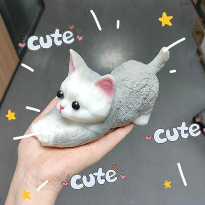 Large Realistic Cat Soft Silicone Squeezable Toy - Stress Relief Toy (Christmas Hot Sale)