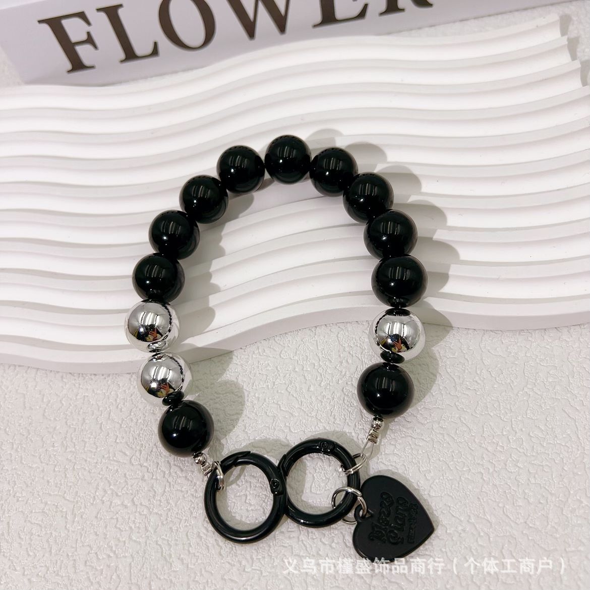 Acrylic Metal Bead String Mobile Phone Chain DIY Luggage Extension Chain Accessories Student Water Cup Hand Chain Key Pendant