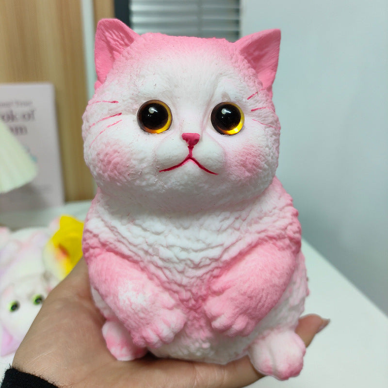 Large Realistic Cat Soft Silicone Squeezable Toy - Stress Relief Toy (Christmas Hot Sale)
