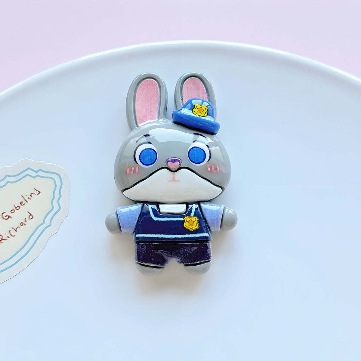 Resin cartoon animal city rabbit fox DIY jewelry accessories hair accessories mobile phone case cream glue hole shoe accessories