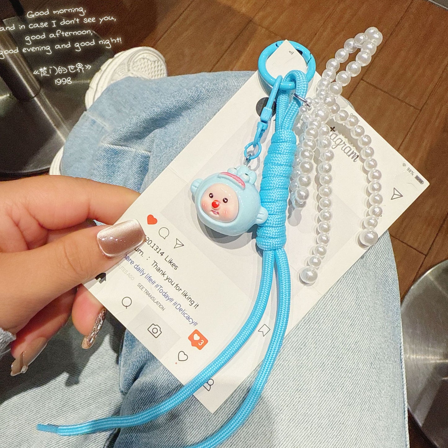 New cute three-dimensional multi-girl Sanrio doll keychain lanyard ins sweet cartoon bag pendant accessories