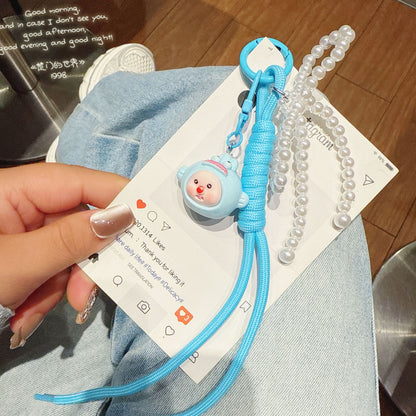 New cute three-dimensional multi-girl Sanrio doll keychain lanyard ins sweet cartoon bag pendant accessories