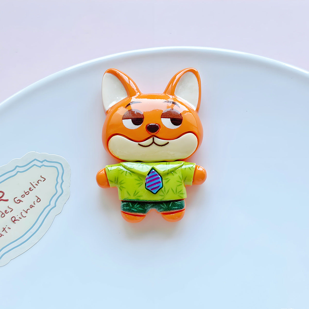 Resin cartoon animal city rabbit fox DIY jewelry accessories hair accessories mobile phone case cream glue hole shoe accessories