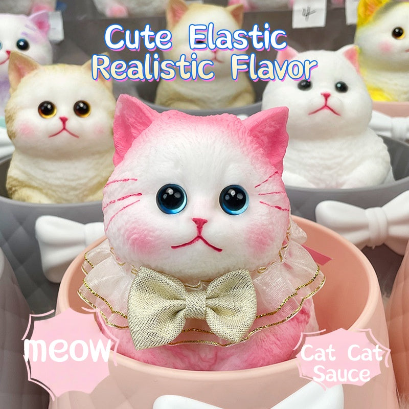 Large Realistic Cat Soft Silicone Squeezable Toy - Stress Relief Toy (Christmas Hot Sale)