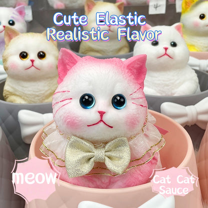 Large Realistic Cat Soft Silicone Squeezable Toy - Stress Relief Toy (Christmas Hot Sale)