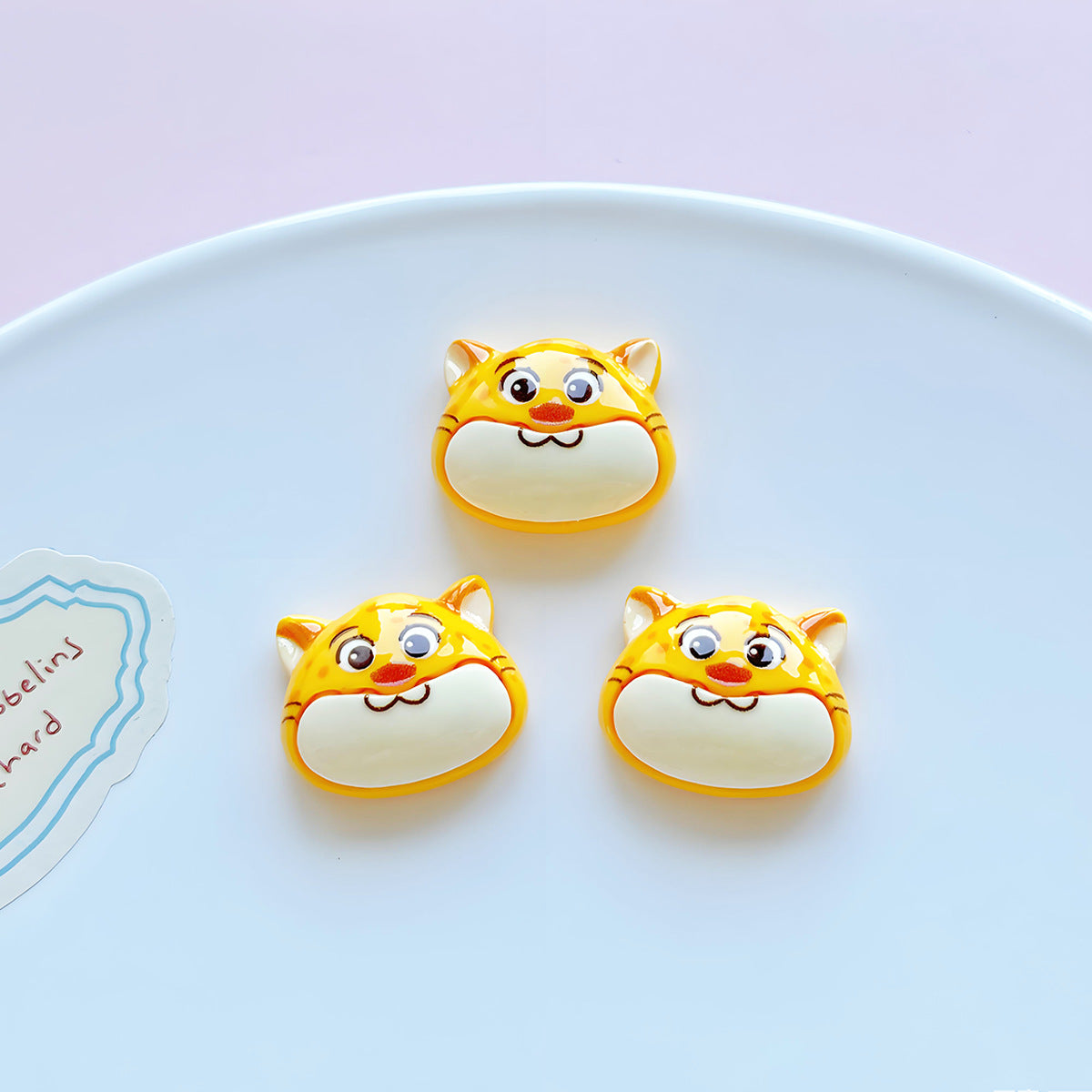 Resin cartoon animal city rabbit fox DIY jewelry accessories hair accessories mobile phone case cream glue hole shoe accessories