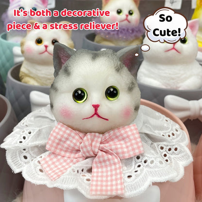 Large Realistic Cat Soft Silicone Squeezable Toy - Stress Relief Toy (Christmas Hot Sale)