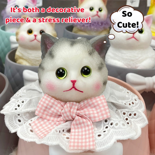 Large Realistic Cat Soft Silicone Squeezable Toy - Stress Relief Toy (Christmas Hot Sale)