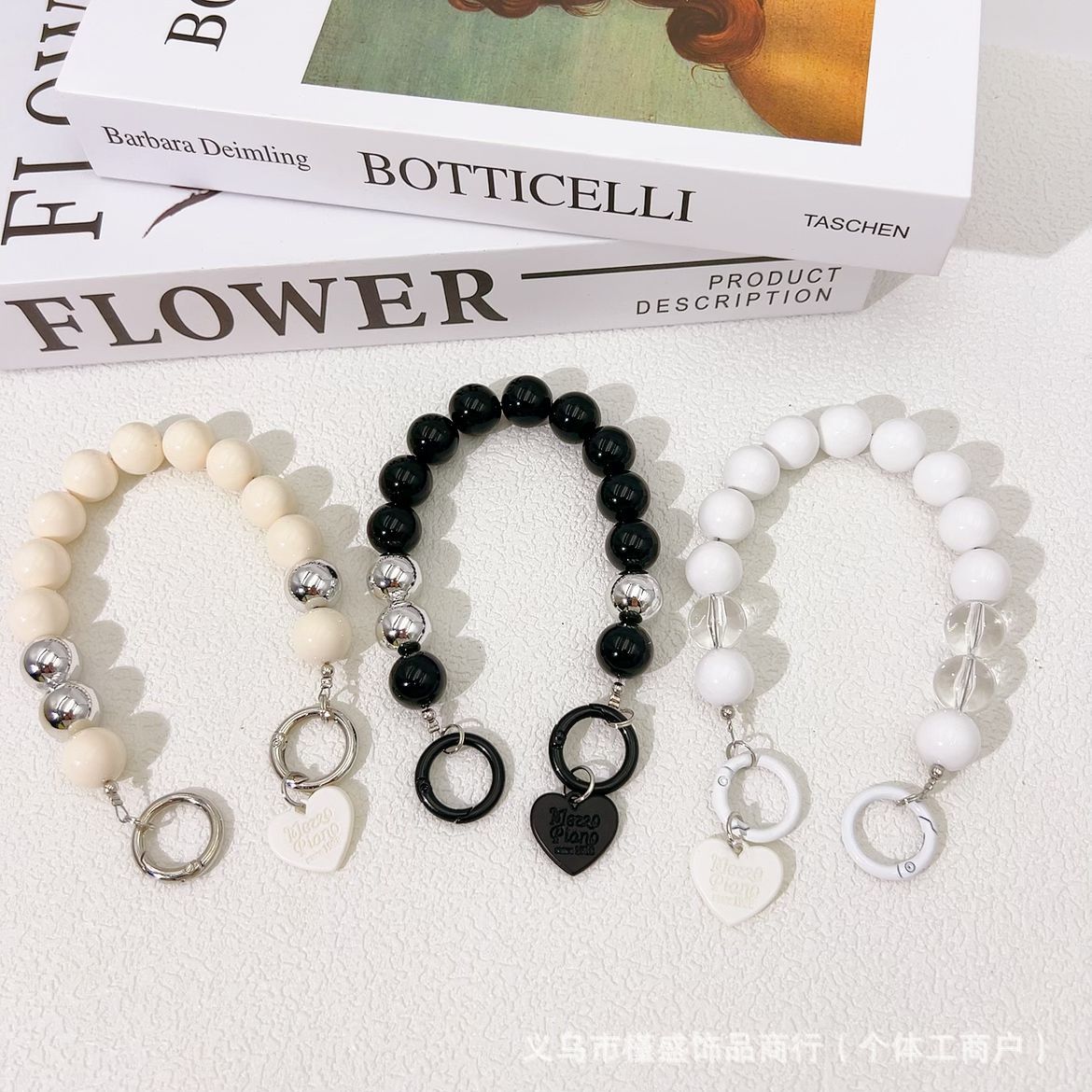 Acrylic Metal Bead String Mobile Phone Chain DIY Luggage Extension Chain Accessories Student Water Cup Hand Chain Key Pendant