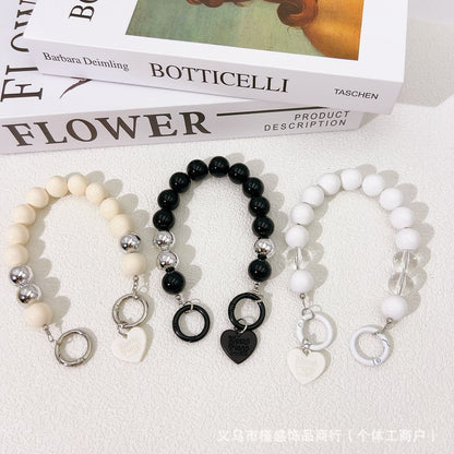 Acrylic Metal Bead String Mobile Phone Chain DIY Luggage Extension Chain Accessories Student Water Cup Hand Chain Key Pendant