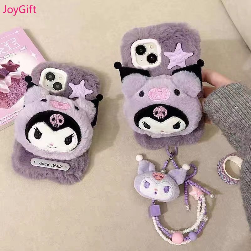 Handmade - Kuromi Plush Phone Case