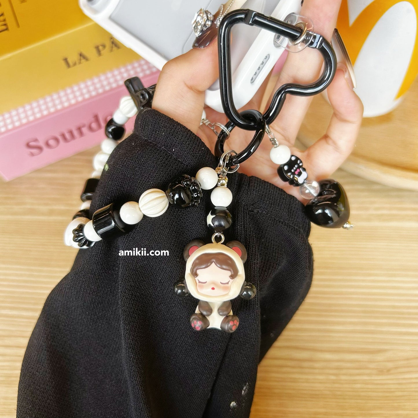 Pop mart Dimoo Sukllpanda Molly handcraft chain