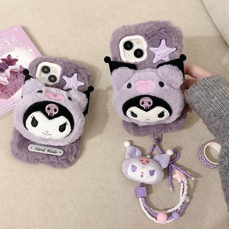Plush Toy - Kuromi Apple Phone Case