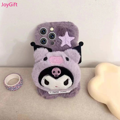 Handmade - Kuromi Plush Phone Case