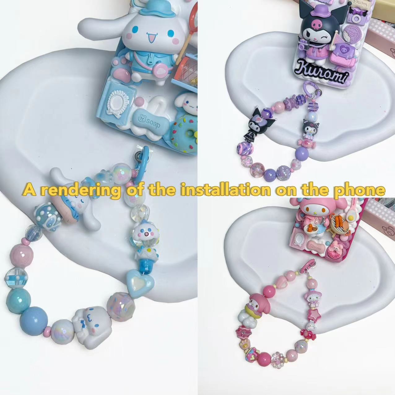 Kuromi Cinnamoroll Melody handcraft chain