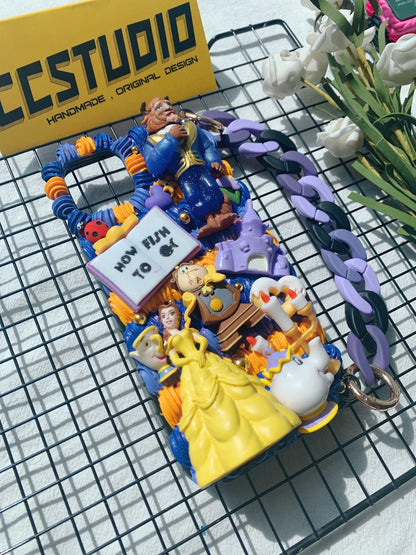 Beauty and Beast Princess Belle Decoden Phone Case For Any Phone Model