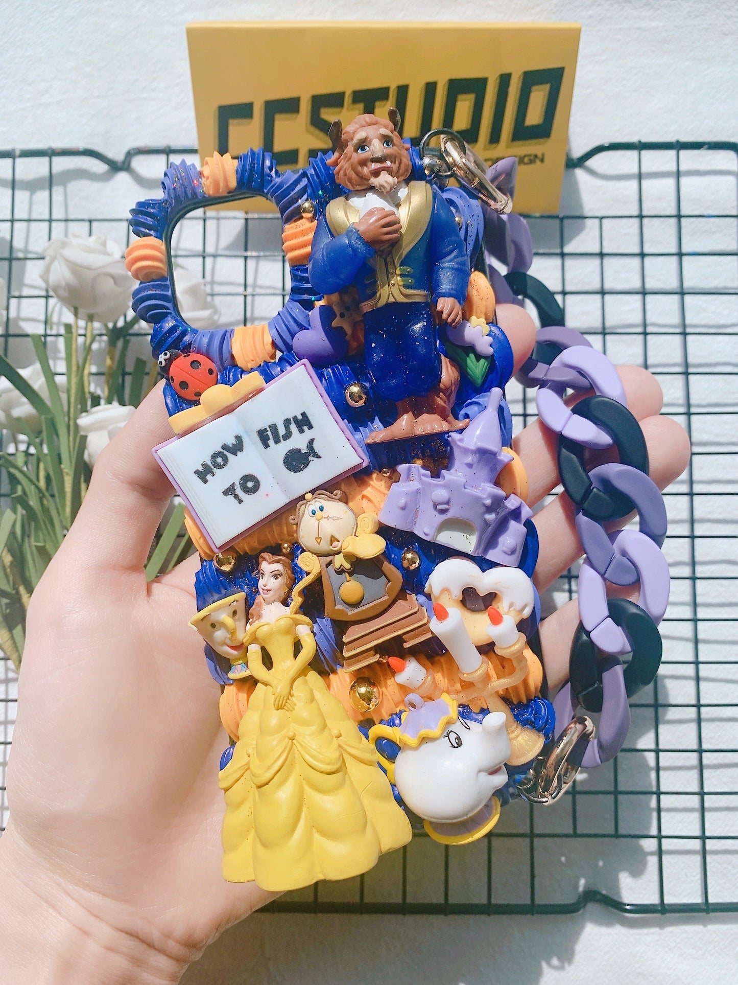 Beauty and Beast Princess Belle Decoden Phone Case For Any Phone Model