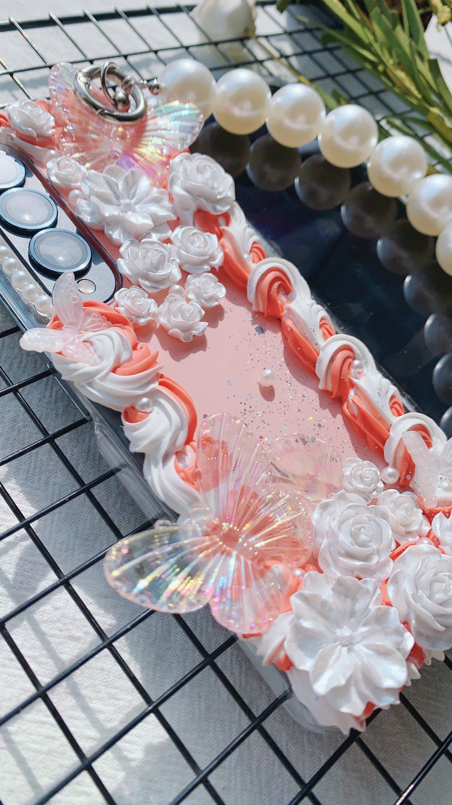 Baroque Butterfly Flower Rose Decoden Phone Cases | All Models Available