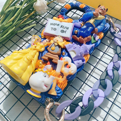 Beauty and Beast Princess Belle Decoden Phone Case For Any Phone Model