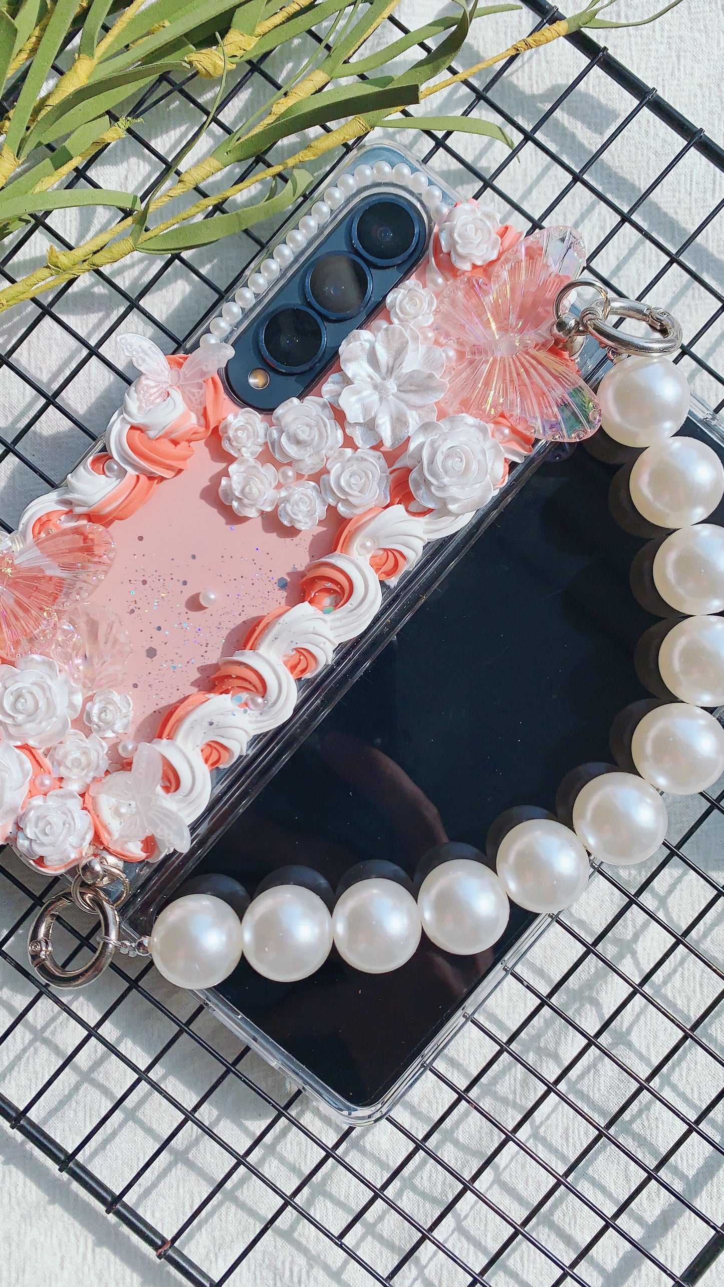 Baroque Butterfly Flower Rose Decoden Phone Cases | All Models Available