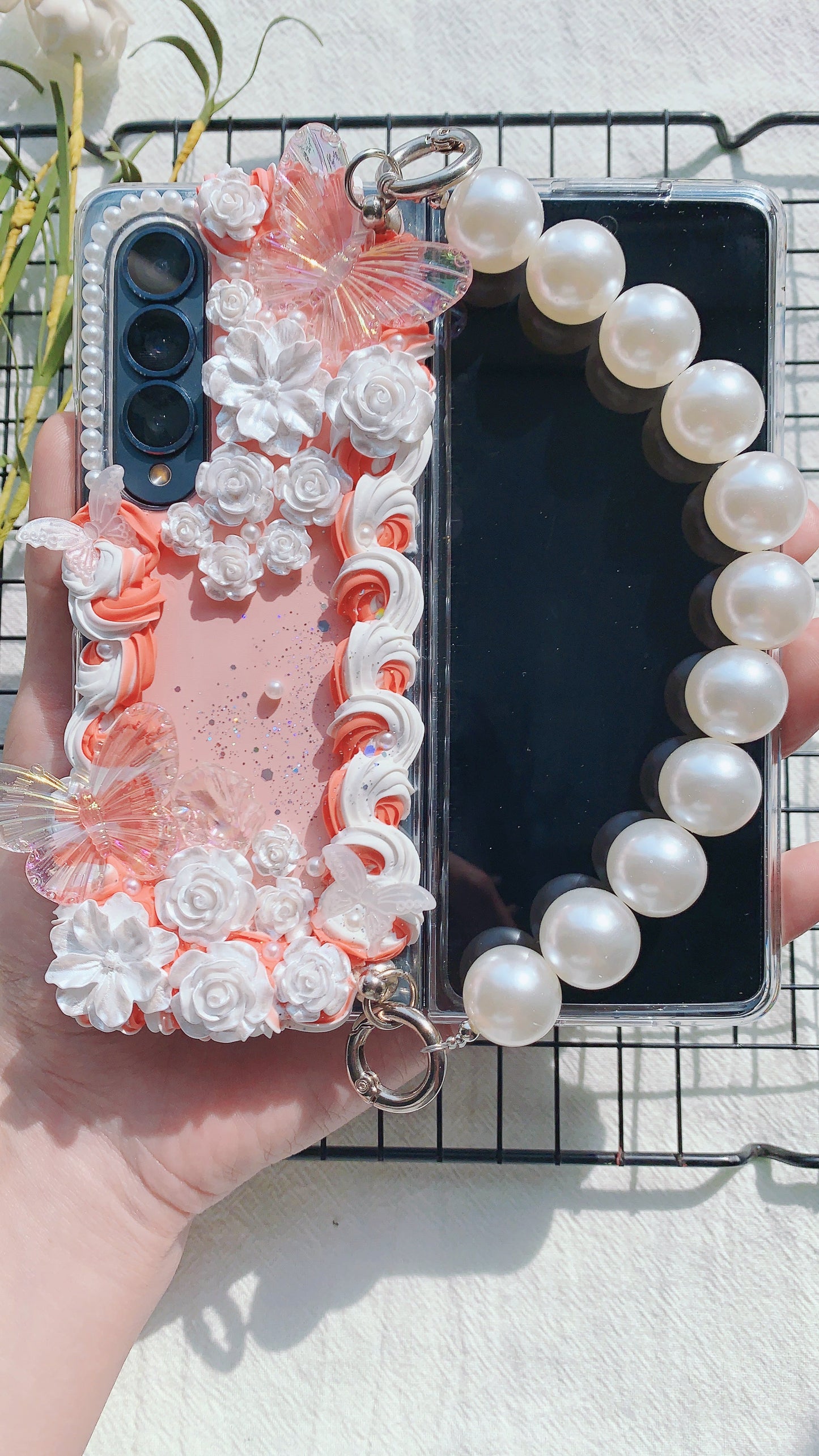 Baroque Butterfly Flower Rose Decoden Phone Cases | All Models Available