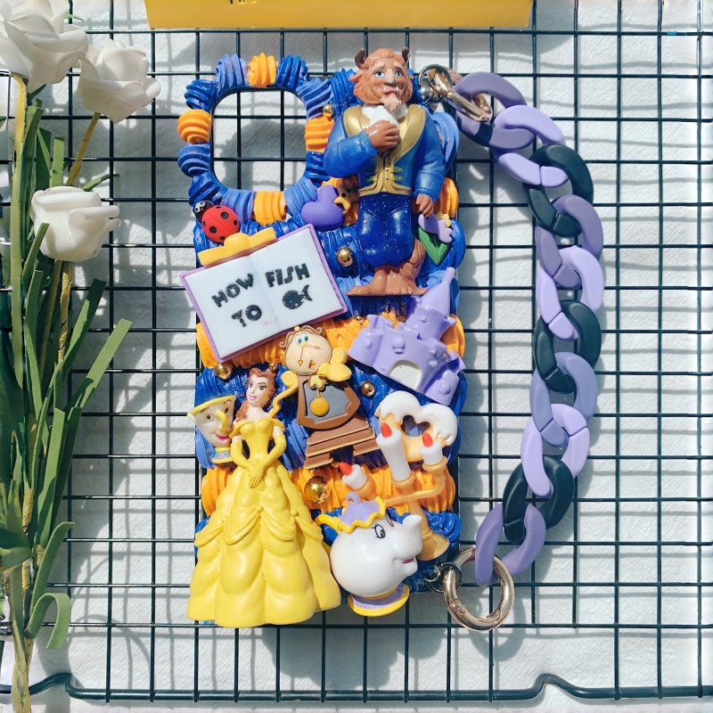 Beauty and Beast Princess Belle Decoden Phone Case For Any Phone Model