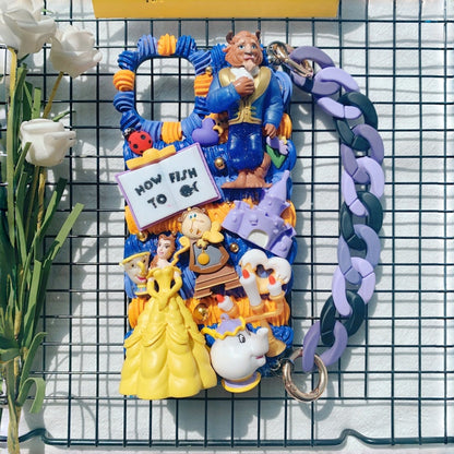 Beauty and Beast Princess Belle Decoden Phone Case For Any Phone Model