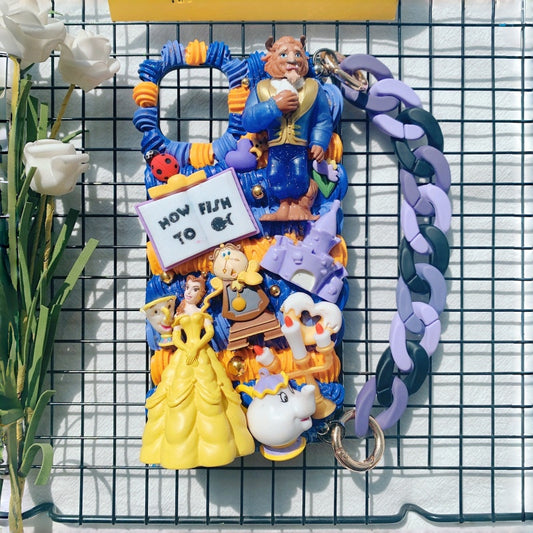 Beauty and Beast Princess Belle Decoden Phone Case For Any Phone Model