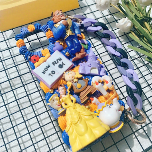 Beauty and Beast Princess Belle Decoden Phone Case For Any Phone Model