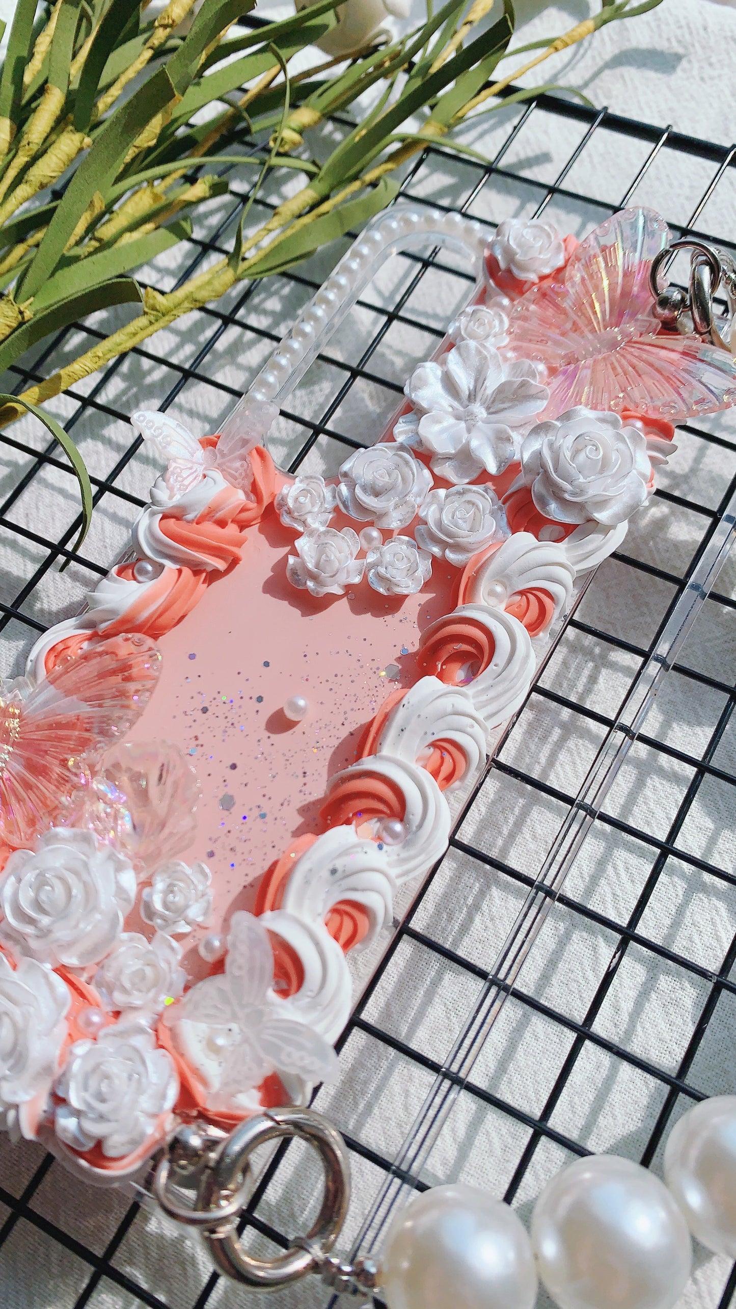 Baroque Butterfly Flower Rose Decoden Phone Cases | All Models Available