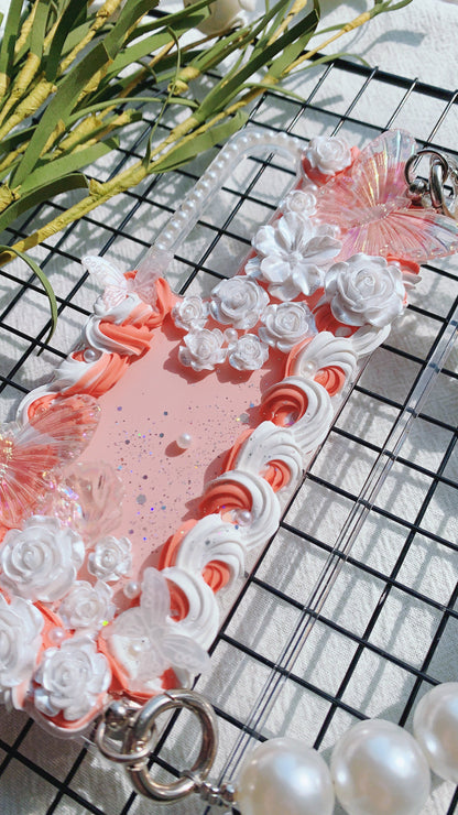 Baroque Butterfly Flower Rose Decoden Phone Cases | All Models Available