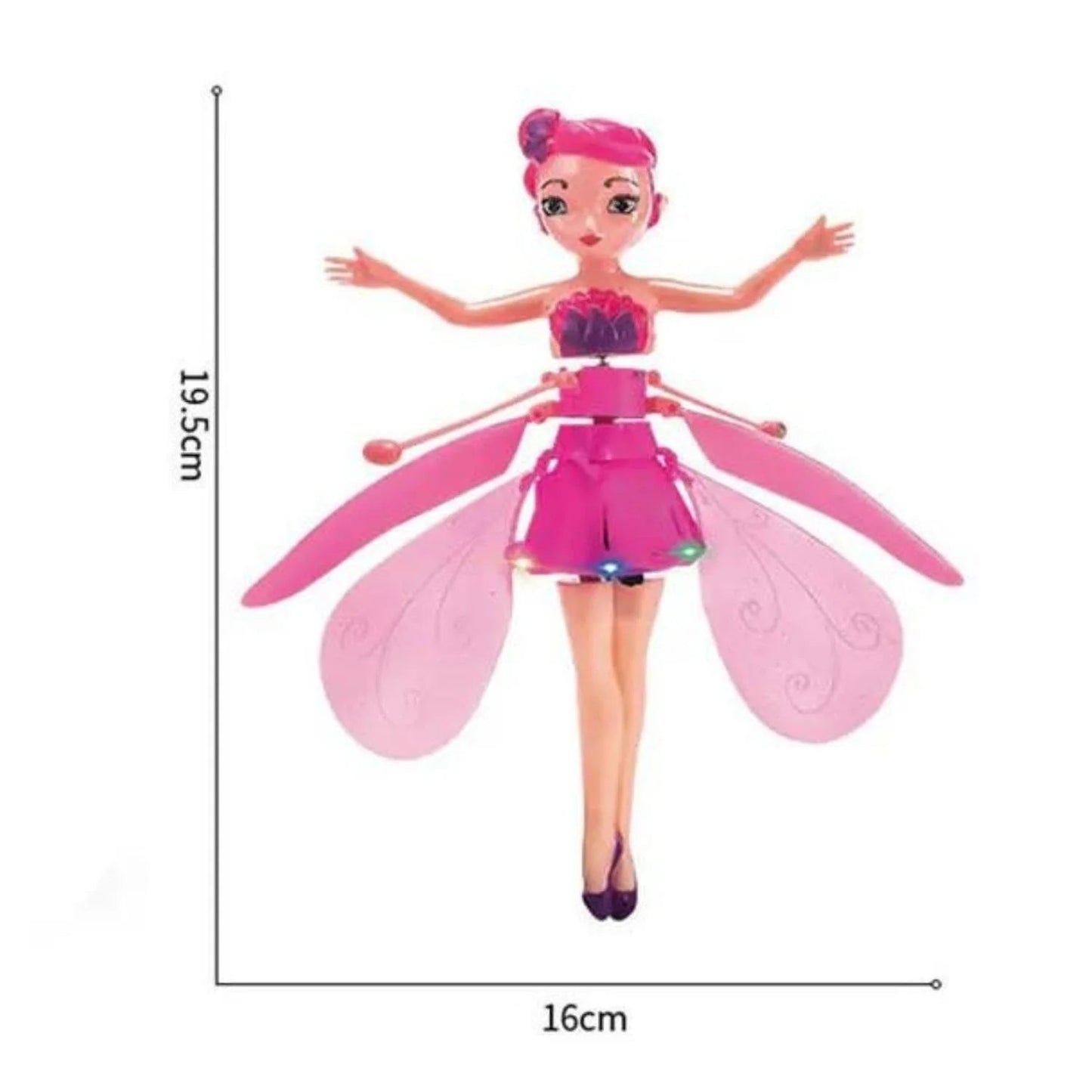 Princess Flying Fairy Motion Sensor Magic Flying Fairy Doll for Age 6+