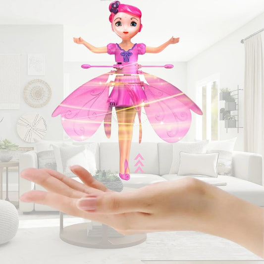 Princess Flying Fairy Motion Sensor Magic Flying Fairy Doll for Age 6+