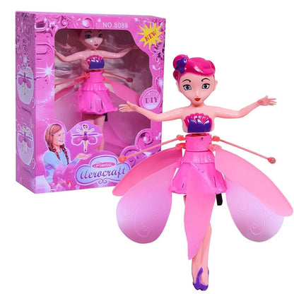 Princess Flying Fairy Motion Sensor Magic Flying Fairy Doll for Age 6+
